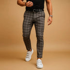 Dominic | Men's Check Trousers, Modern Tailored Trousers | Everlasting Boutique