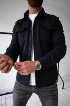 Dominic | Men's Long Sleeve Button-Up Shirt Jacket, Relaxed-Fit Overshirt | Everlasting Boutique