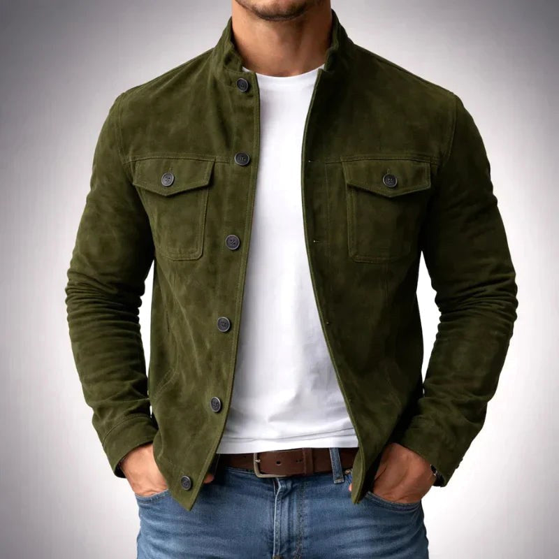Dominik | Men's Blazer with Structured Cut, Elegant Men's Jacket | Everlasting Boutique | Green