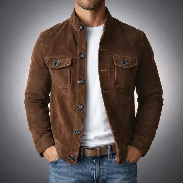 Dominik | Men's Blazer with Structured Cut, Elegant Men's Jacket | Everlasting Boutique | Green