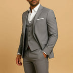 Dominic | Men's Slim-Fit Suit with Vest, Three-Piece Suit for Weddings | Everlasting Boutique