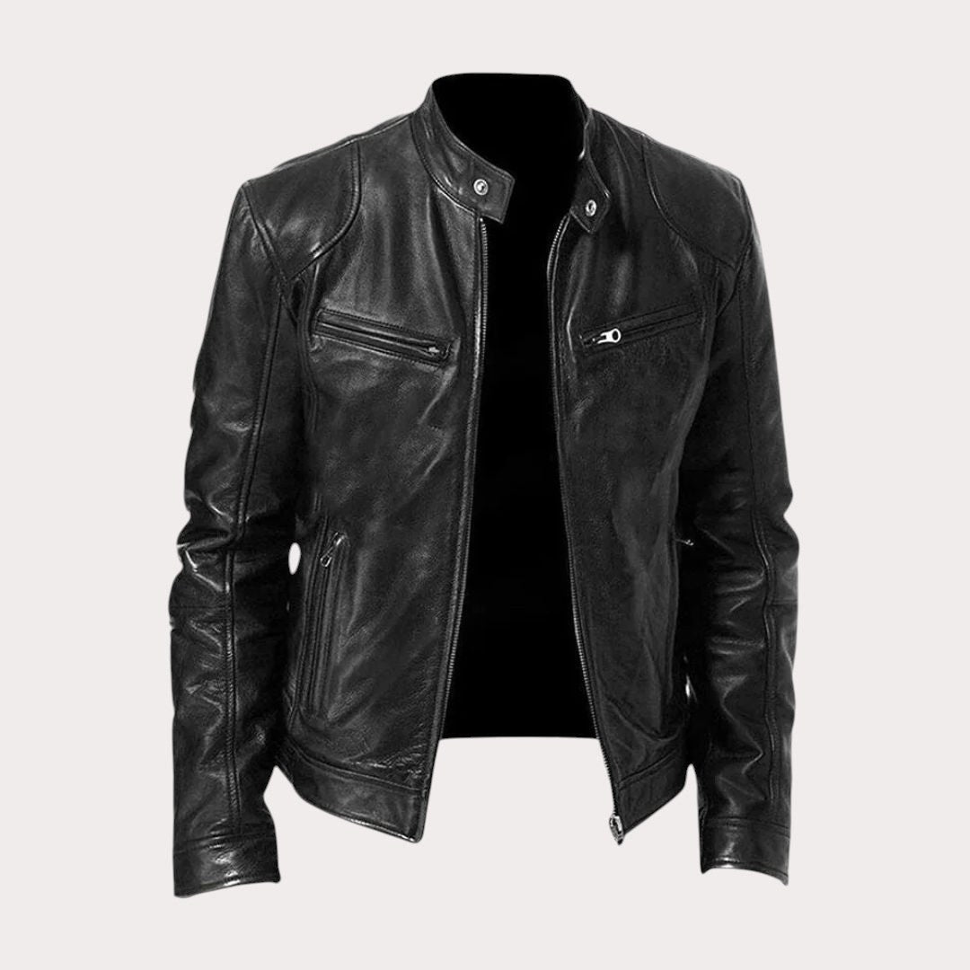 Douglas | Men's Premium Leather Jacket, Classic Tailored Jacket | Everlasting Boutique