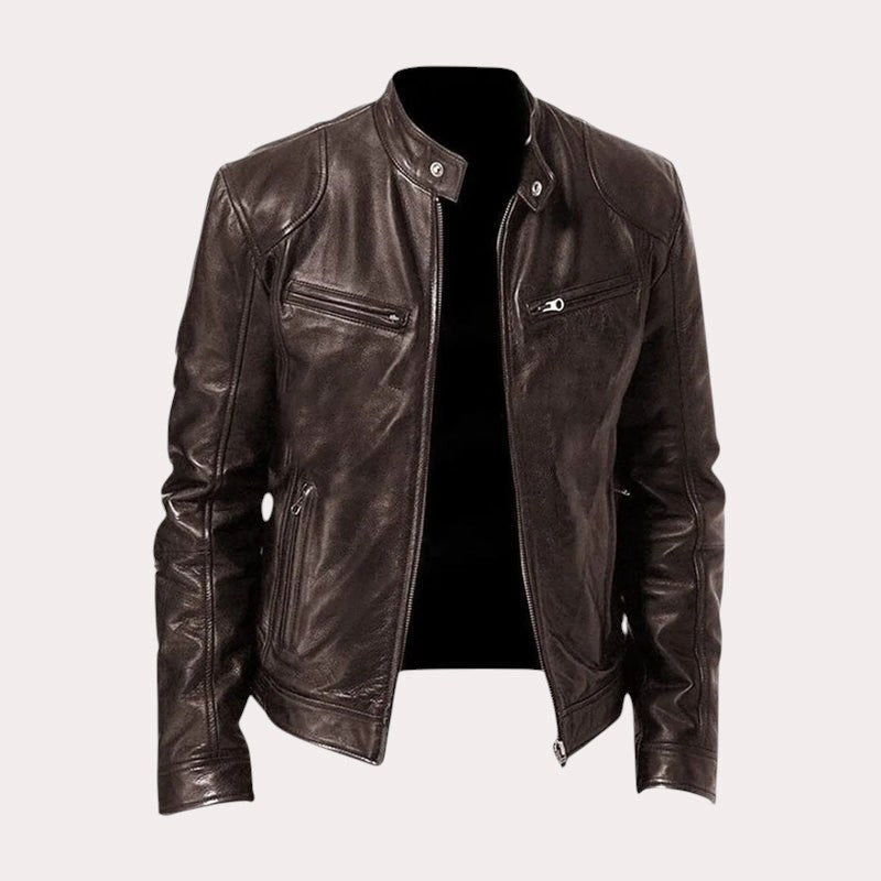 Douglas | Men's Premium Leather Jacket, Classic Tailored Jacket | Everlasting Boutique