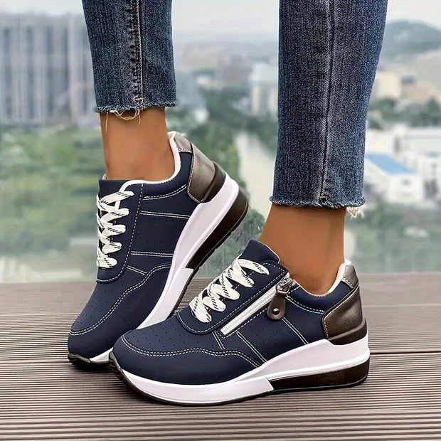 Edith | Women's Orthopaedic Trainers, Lightweight Everyday Trainers | Everlasting Boutique | Blue