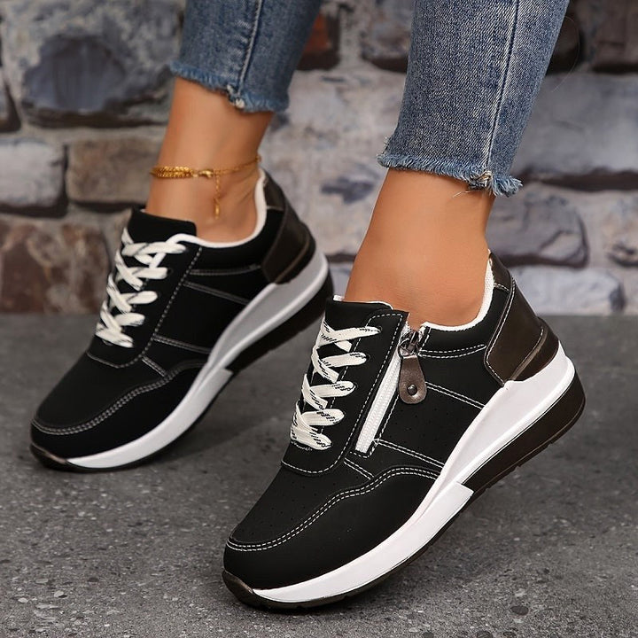 Edith | Women's Orthopaedic Trainers, Lightweight Everyday Trainers | Everlasting Boutique | Black