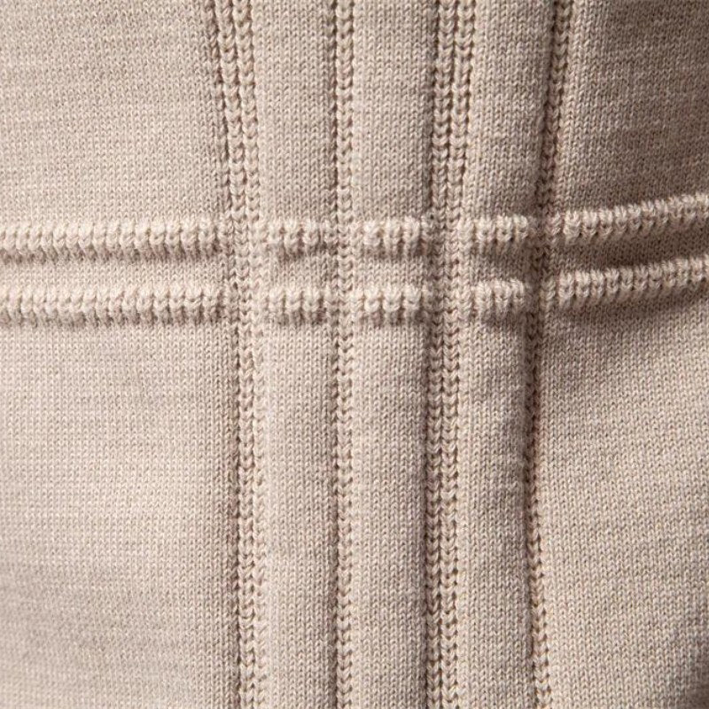 Edmund | Men's Jumper with Check Pattern, Classic Knit Jumper | Everlasting Boutique | Grey