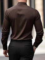 Edward | Men's Long-Sleeved Breathable Shirt, Slim-Fit Smart Shirt | Everlasting Boutique