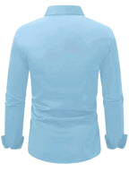 Edward | Men's Long-Sleeved Breathable Shirt, Slim-Fit Smart Shirt | Everlasting Boutique
