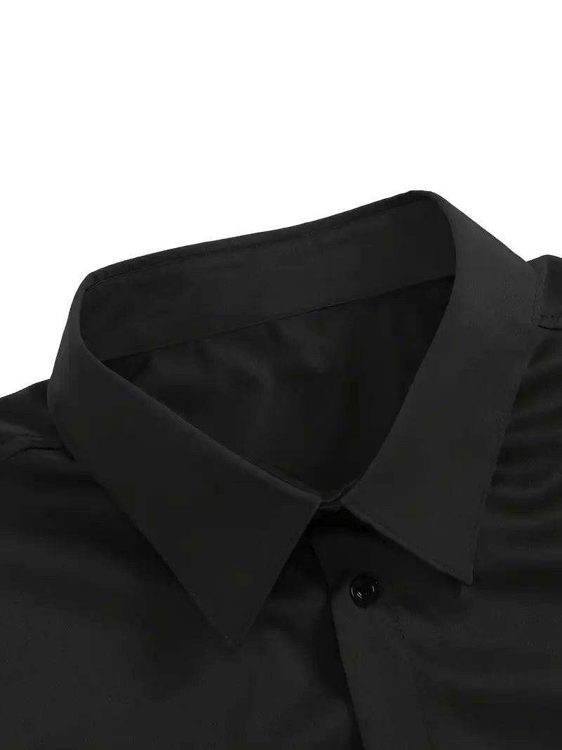 Edward | Men's Long-Sleeved Breathable Shirt, Slim-Fit Smart Shirt | Everlasting Boutique