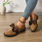 Eleanor | Women's Slip-On Shoes with Round Toe and Knot Detail, Platform Slip-On Shoes | Everlasting Boutique