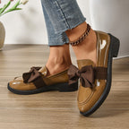 Eleanor | Women's Slip-On Shoes with Round Toe and Knot Detail, Platform Slip-On Shoes | Everlasting Boutique