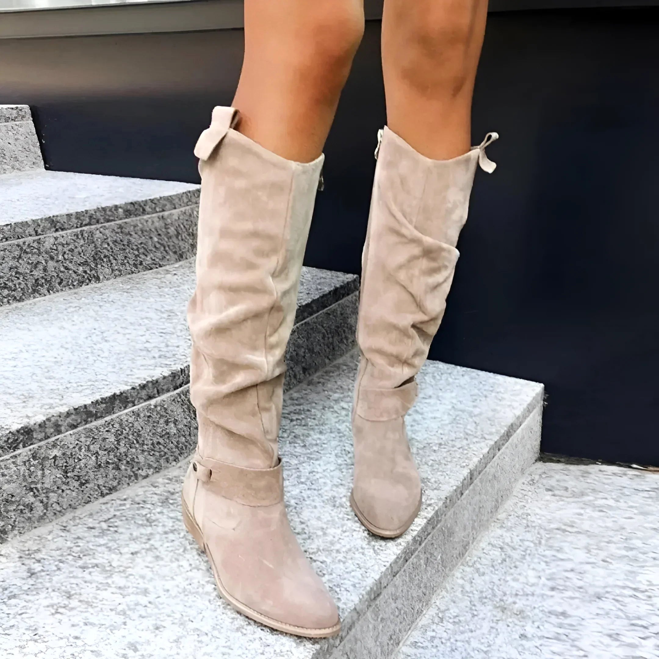Eliza | Women's Suede-Effect Ankle Boots, Perfect for Autumn Walks | Everlasting Boutique