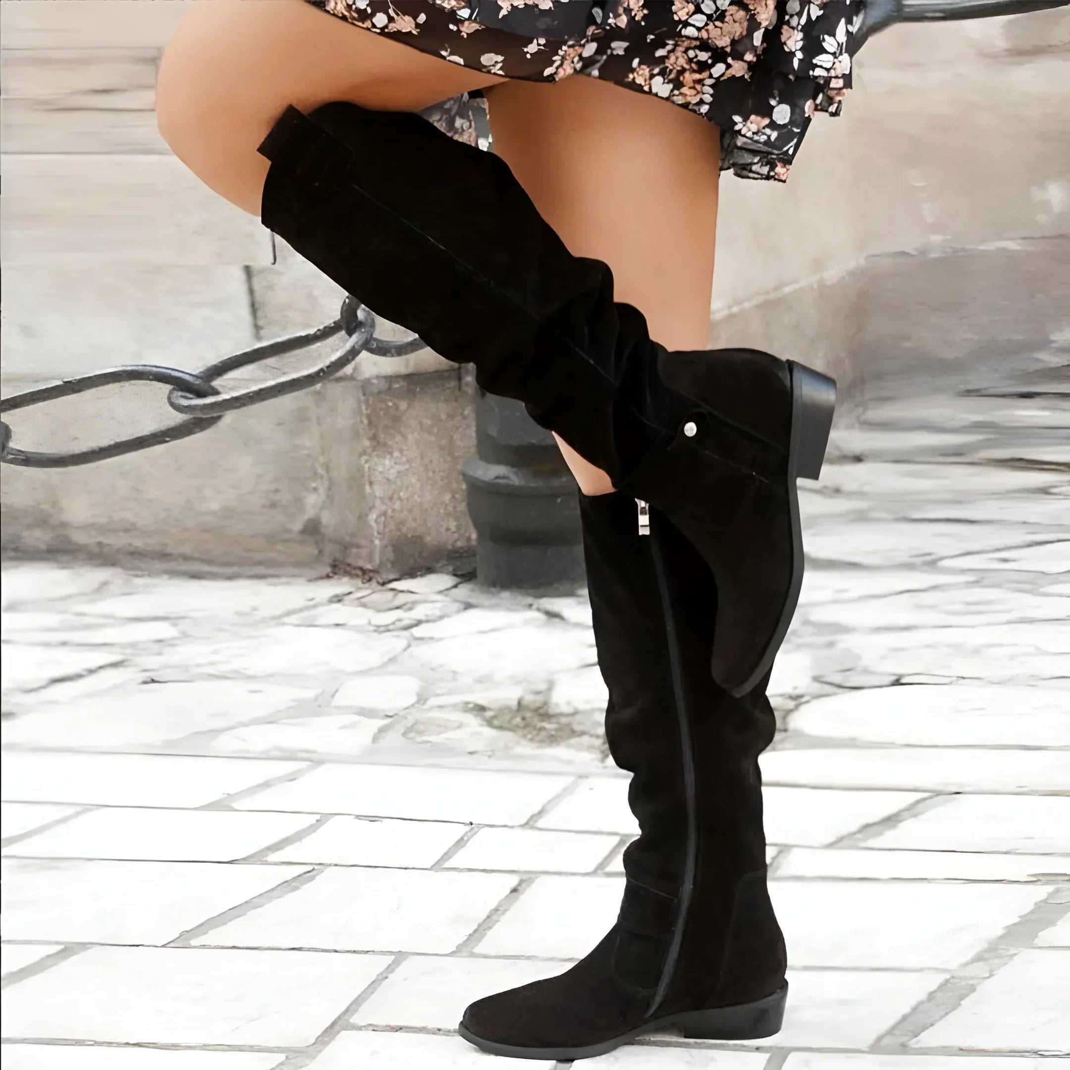 Eliza | Women's Suede-Effect Ankle Boots, Perfect for Autumn Walks | Everlasting Boutique
