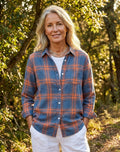 Ella | Women's Plaid Flannel Shirt, Regular-Fit Cotton Shirt | Everlasting Boutique