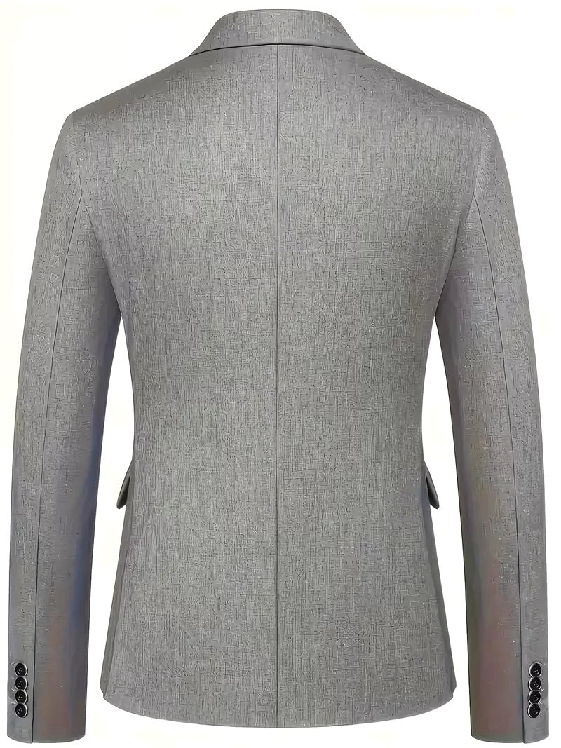 Elliot | Men's Slim-Fit Three-Piece Suit, Double-Breasted Waistcoat Trouser Suit | Everlasting Boutique