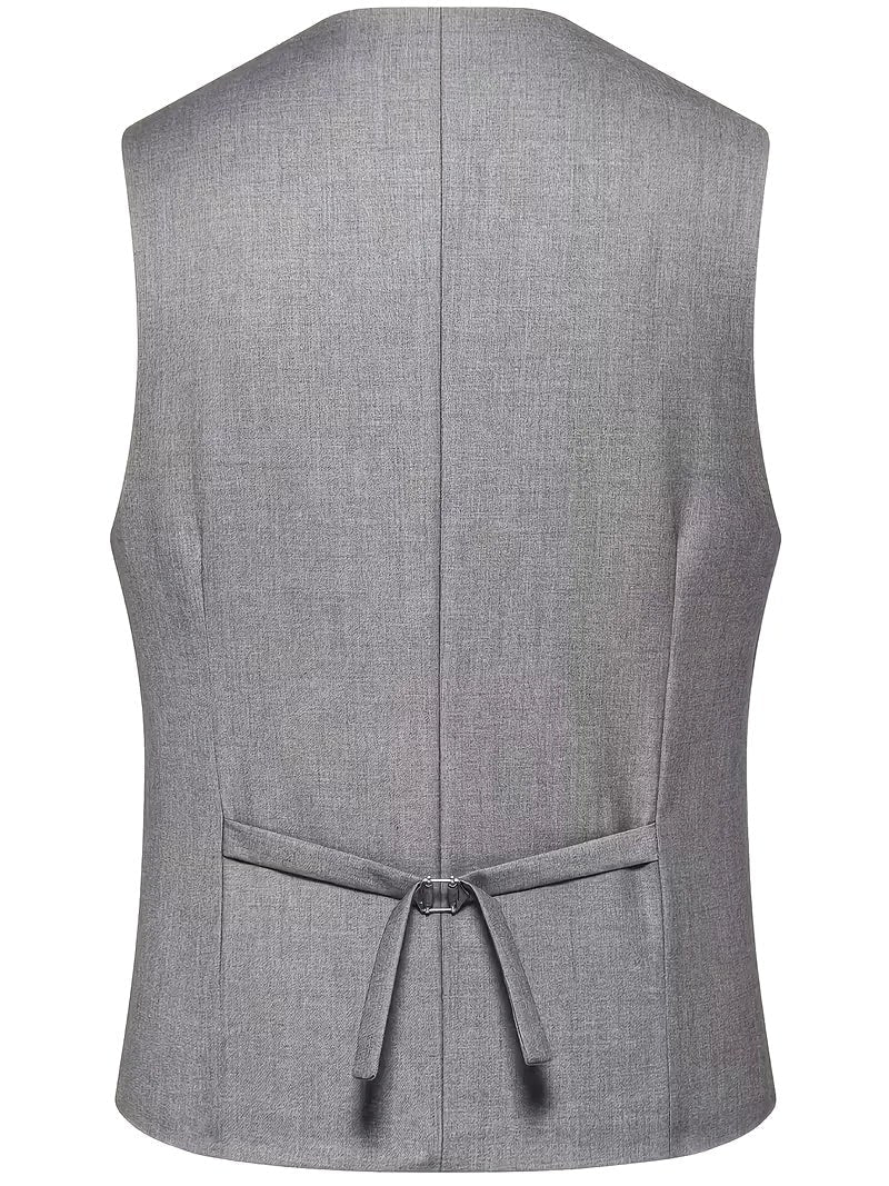 Elliot | Men's Slim-Fit Three-Piece Suit, Double-Breasted Waistcoat Trouser Suit | Everlasting Boutique