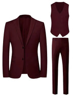 Elliot | Men's Slim-Fit Three-Piece Suit, Double-Breasted Waistcoat Trouser Suit | Everlasting Boutique