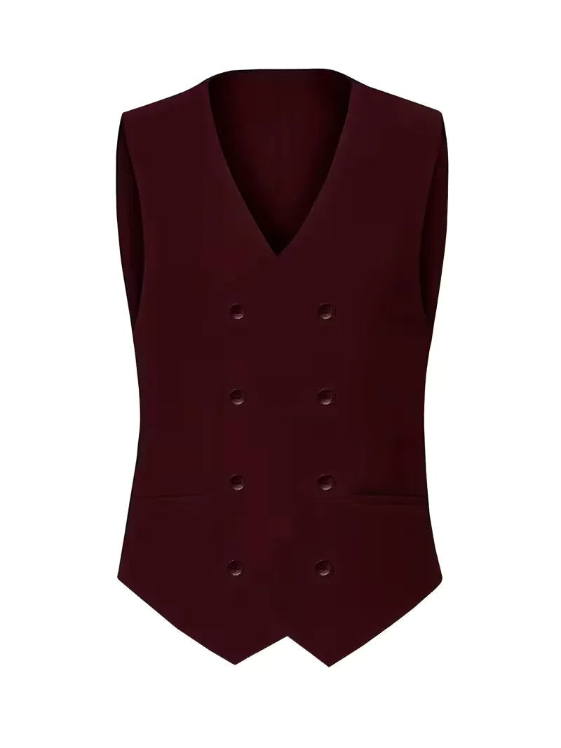 Elliot | Men's Slim-Fit Three-Piece Suit, Double-Breasted Waistcoat Trouser Suit | Everlasting Boutique