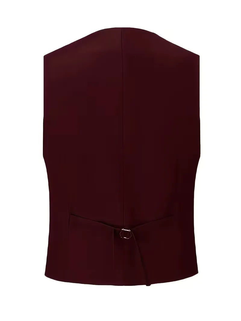 Elliot | Men's Slim-Fit Three-Piece Suit, Double-Breasted Waistcoat Trouser Suit | Everlasting Boutique