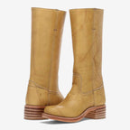 Eloane | Women's Cushioned Slip-On Cowboy Boots, Western-Style Ankle Boots | Everlasting Boutique | Brown