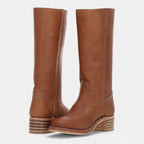 Eloane | Women's Cushioned Slip-On Cowboy Boots, Western-Style Ankle Boots | Everlasting Boutique | Black