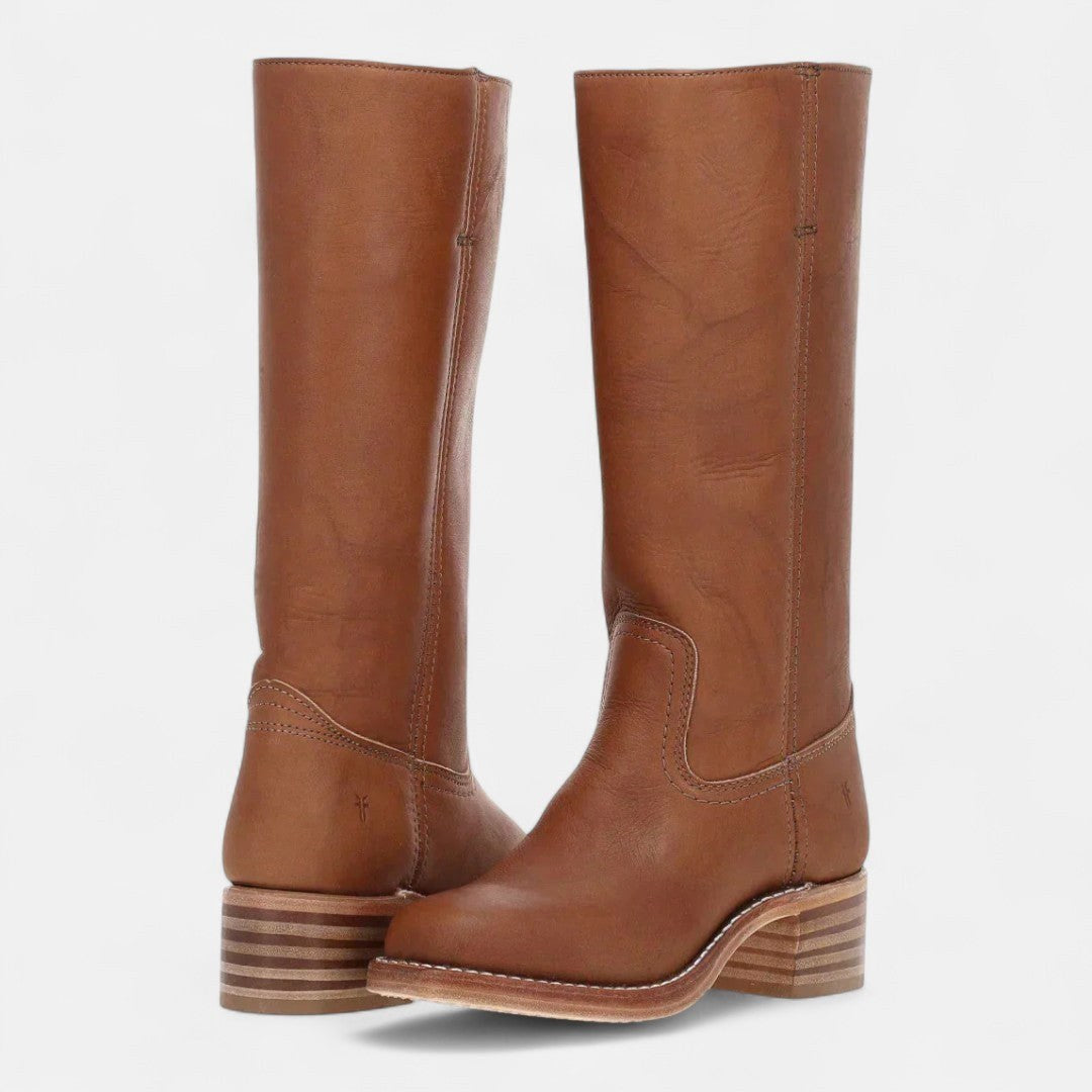 Eloane | Women's Cushioned Slip-On Cowboy Boots, Western-Style Ankle Boots | Everlasting Boutique | Black