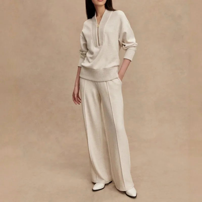Elodie | Women's Knit Zip-Up Two-Piece Set, Perfect for Everyday Wear | Everlasting Boutique