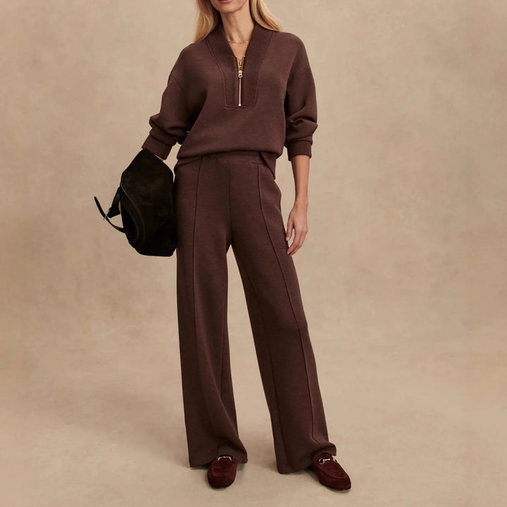 Elodie | Women's Knit Zip-Up Two-Piece Set, Perfect for Everyday Wear | Everlasting Boutique