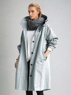 Elodie | Women's Relaxed Tailored Trench Coat, Beige Autumn Coat | Everlasting Boutique