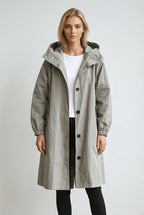 Elodie | Women's Relaxed Tailored Trench Coat, Beige Autumn Coat | Everlasting Boutique