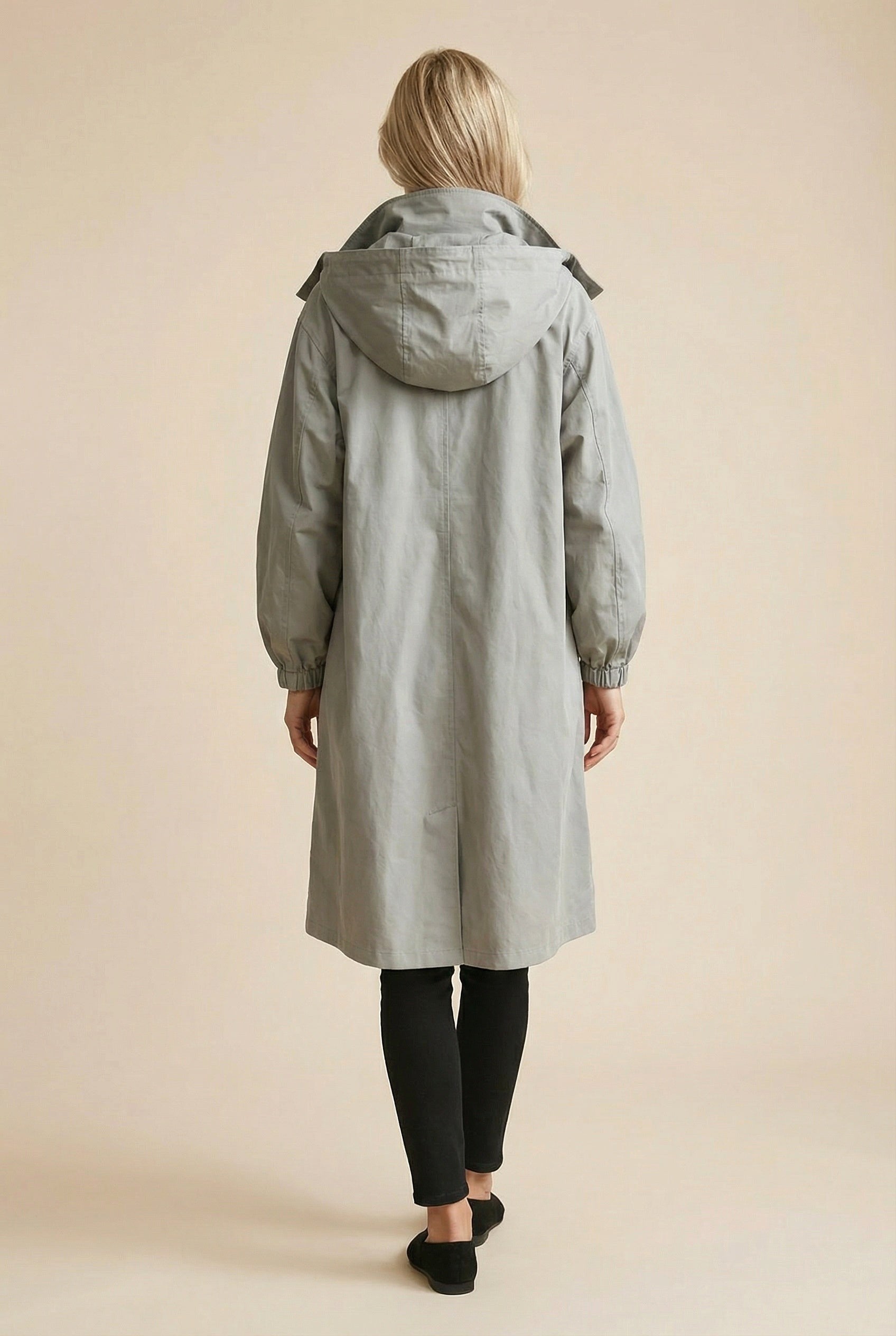 Elodie | Women's Relaxed Tailored Trench Coat, Beige Autumn Coat | Everlasting Boutique