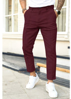 Erik | Men's Trousers with Tapered Leg, Ankle-Length Trousers | Everlasting Boutique | Black
