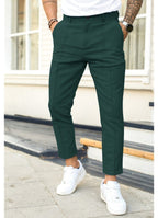 Erik | Men's Trousers with Tapered Leg, Ankle-Length Trousers | Everlasting Boutique | Black