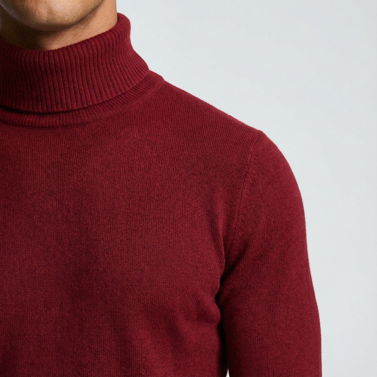 Erwin | Men's Fine-Knit Turtleneck Jumper, Classic Autumn Jumper | Everlasting Boutique | Black