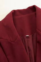 Esme | Women's Fitted Blazer Dress with V-Neckline, Midi-Length Tailored Dress | Everlasting Boutique