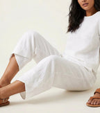 Esme | Women's Lightweight Linen Trousers, Breathable Summer Trousers | Everlasting Boutique | Wit