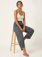 Esme | Women's Lightweight Linen Trousers, Breathable Summer Trousers | Everlasting Boutique | Lila