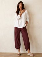 Esme | Women's Lightweight Linen Trousers, Breathable Summer Trousers | Everlasting Boutique | Roze
