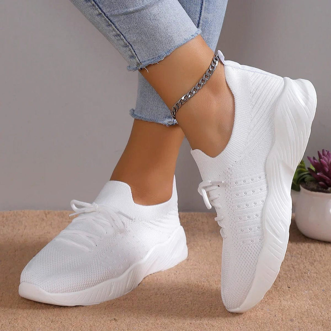 Esme | Women's Orthopaedic Slip-On Shoes, Perfect for Everyday Wear | Everlasting Boutique | Soft White