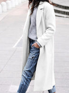 Esther | Women's Oversized Trench Coat with Wide Lapel, Long Relaxed Coat | Everlasting Boutique
