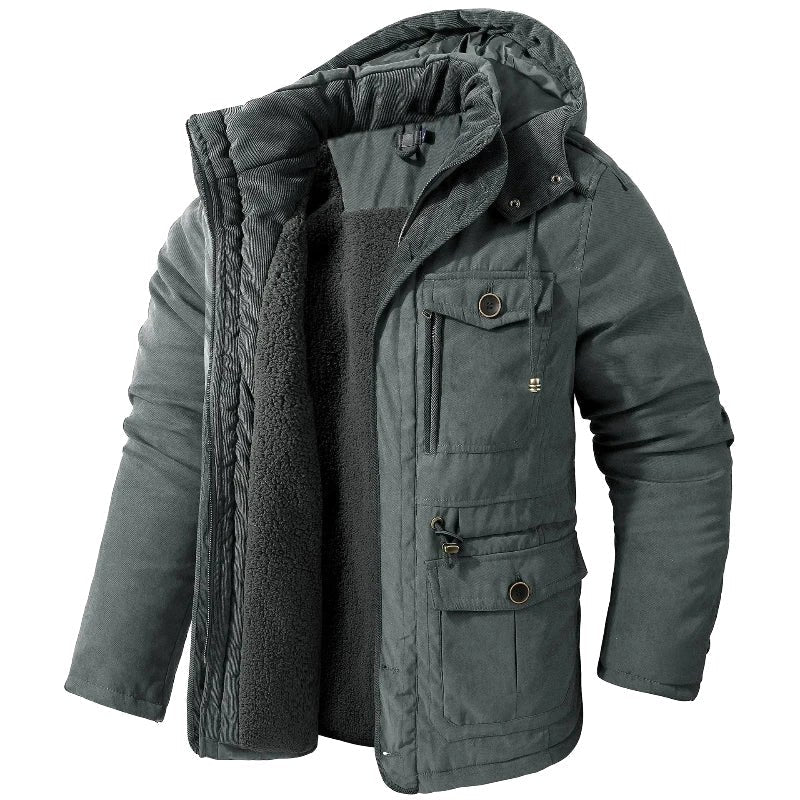 Ethan | Men's Insulated Jacket with Cold Protection, Windproof Autumn Jacket | Everlasting Boutique | Black