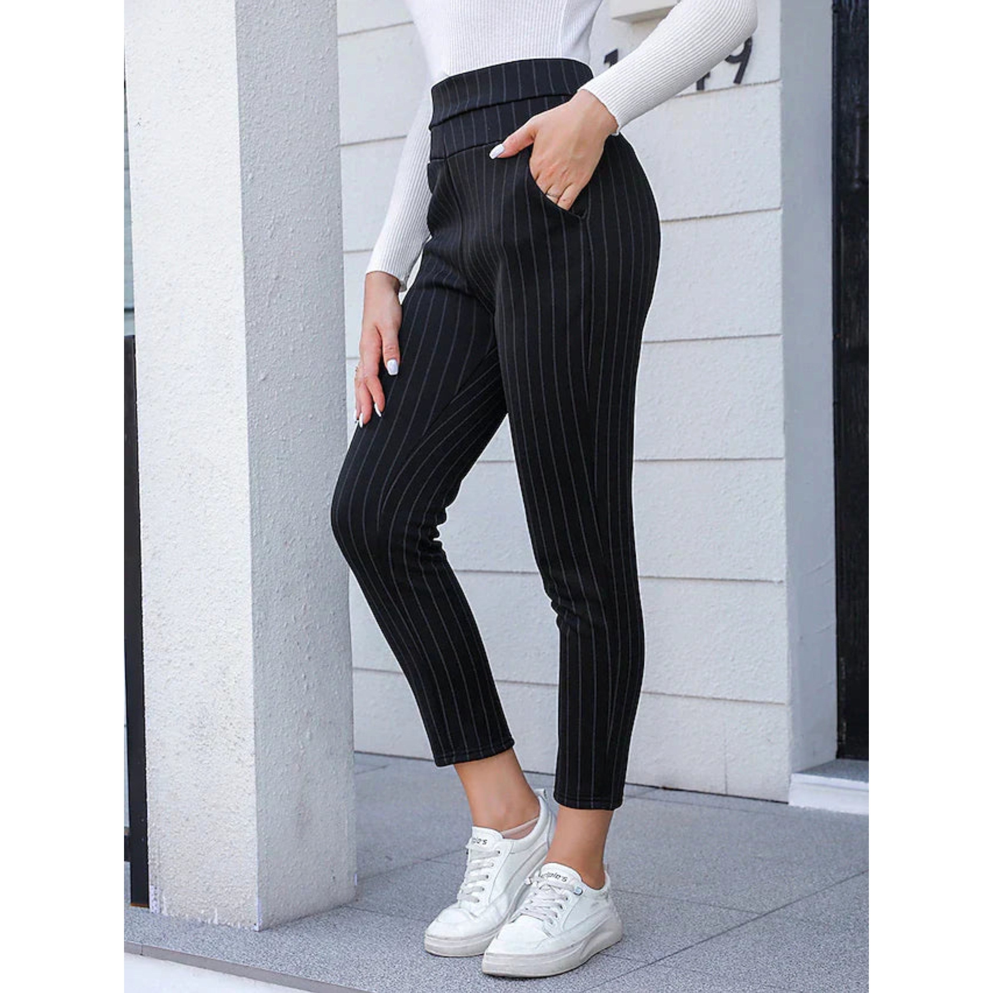 Evelyn | Women's Stretch Trousers, Modern Cut Comfort Trousers | Everlasting Boutique