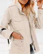 Evie | Women's Structured Utility Jacket, Smart Casual Jacket | Everlasting Boutique