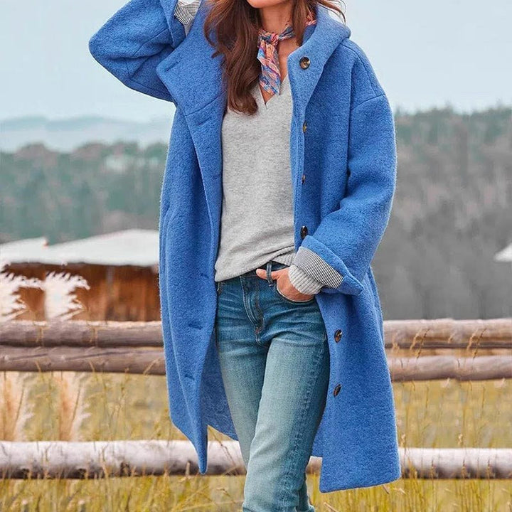 Fabienne | Women's Structured Wool-Blend Coat, Warm Winter Coat | Everlasting Boutique