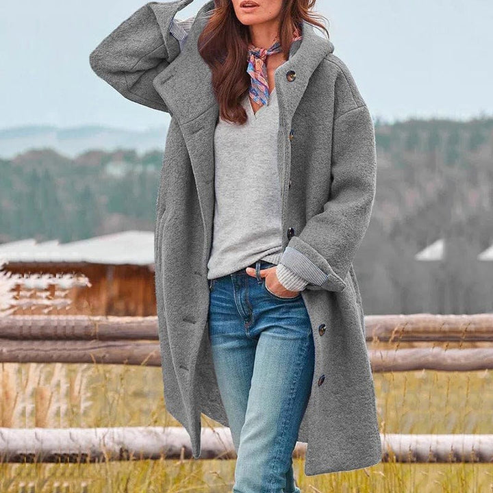 Fabienne | Women's Structured Wool-Blend Coat, Warm Winter Coat | Everlasting Boutique