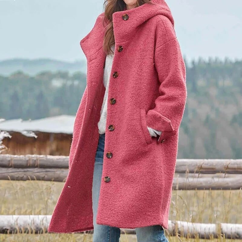 Fabienne | Women's Structured Wool-Blend Coat, Warm Winter Coat | Everlasting Boutique