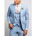 Felix | Men's Suit for Wedding Guests in Slim Fit Cut, Three-Piece Suit | Everlasting Boutique | Light Blue