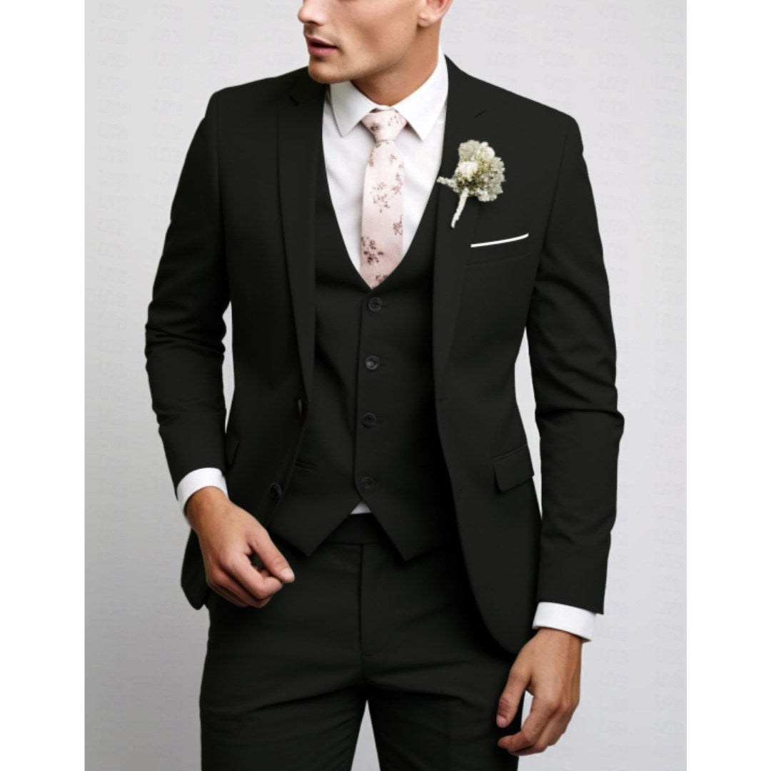 Felix | Men's Suit for Wedding Guests in Slim Fit Cut, Three-Piece Suit | Everlasting Boutique | Light Blue