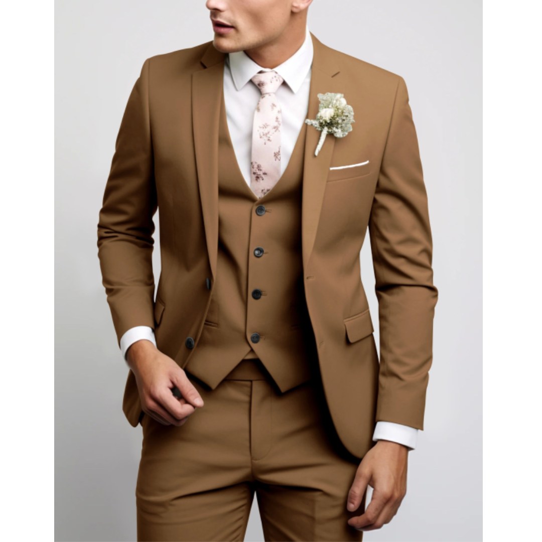 Felix | Men's Suit for Wedding Guests in Slim Fit Cut, Three-Piece Suit | Everlasting Boutique | Light Blue
