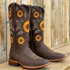 Florence | Women's Bohemian-Style Boots, Autumn Walking Boots | Everlasting Boutique | Dark Brown